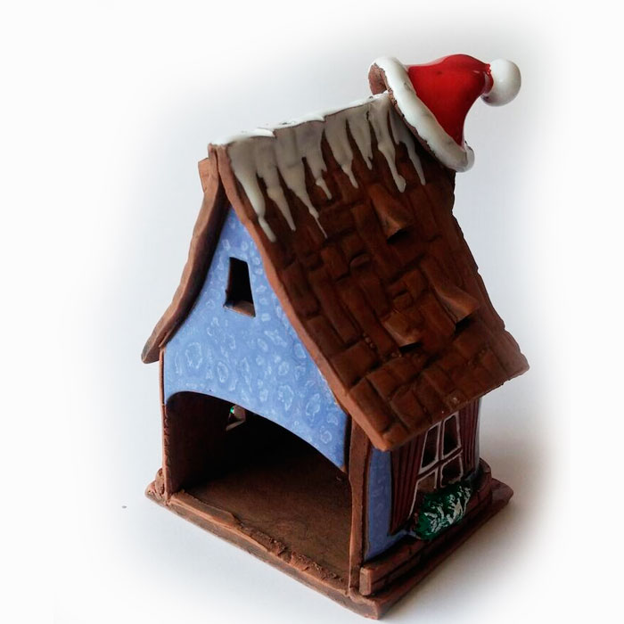 Quemador-casita-de-navidad-gorro-rojo2 Quemador Casita de navidad Gorro Rojo